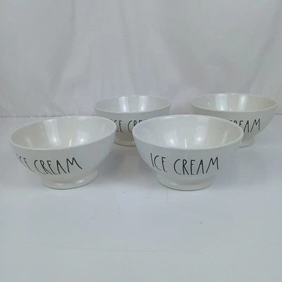 Rae Dunn By Magenta, Set Of 4, Ice Cream Bowls, Artisan Collection  - Image 1 of 4