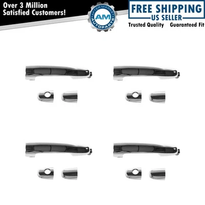 Juego de 4 piezas de manija de puerta exterior cromada delantera trasera para Corolla Prius xA Foto 1 de 3