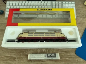 Fleischmann H0 Locomotive Électrique 4376 BR103 155-8 en Ovp Bon État Fonction - Imagen 1 de 12