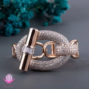 10K Hip Hop Moissanite Diamond Two Finger Ring , Luxury felling ring for women - Picture 1 of 11