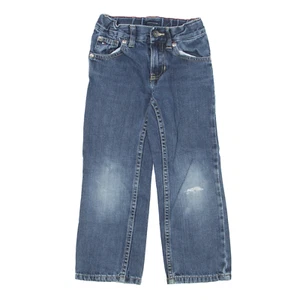 TOMMY HILFIGER Jeans Blue Denim Regular Straight Stone Wash Boys W19 L17 - Picture 1 of 6