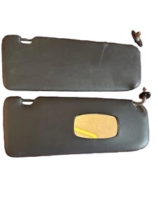 Black Sun Visors Pair For BMW E30 318i 320i 325e 325eS 325i 325is FREE SHIPPING - Picture 1 of 2