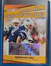 2005 Topps Total Signatures Marquise Hill Auto TS-MH Patriots