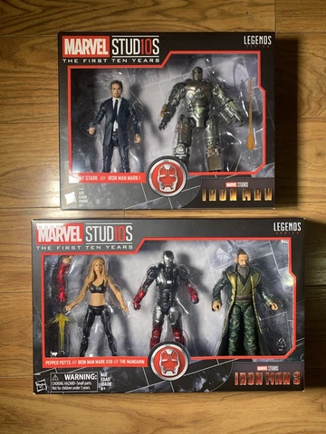 MCU Iron Man Marvel Studios 10 years Legends Lot of 2 NEW IN BOX Cover