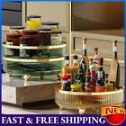 360° Rotating Countertop Holder Cosmetic Display Case Light Luxury Home Storage