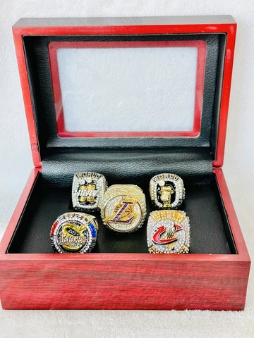5 PCS Lebron James Ultimate Championship Ring Set W Box, 🇺🇸 SHIP Cover