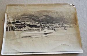 REAL PHOTO MONACO 200 KILOMETRE MOTOR BOAT RACE 1906 “SIVLA” MCDONALD AND SELF - Picture 1 of 2