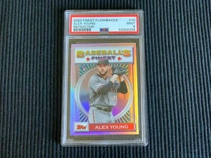 2020 TOPPS FINEST FLASHBACKS #10 ALEX YOUNG *REFRACTOR PSA 9 MINT*  DIAMONDBACKS - Picture 1 of 2