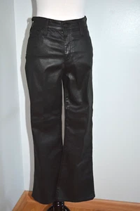 AG Adriano Goldschmied Anthropology The Quinne Coated Crop Flare Jeans 28 *NWOT* - Picture 1 of 8