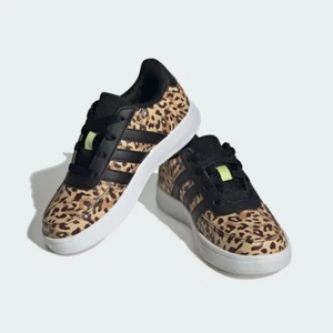 Adidas BREAKNET 2.0 Tennis SHOES KIDS Leopard Size 5.5 5 1/2 New in box - Bild 1 von 10