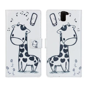For OnePlus One 1 Giraffe Design Wallet Card Case Cover Stand - Picture 1 of 1