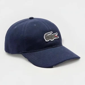 Lacoste x National Geographic Cotton Piqué Cap RK6381-6UJ Logo/Marine - Picture 1 of 4