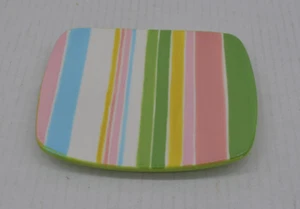 RARE Lilly Pulitzer striped soap dish soap plate - Picture 1 of 3