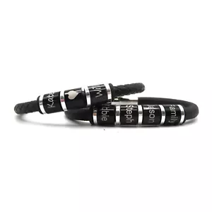 Bracciale Uomo Personalizzato per Compleanno Natale San Valentino e Festa del Papà - Foto 1 di 10