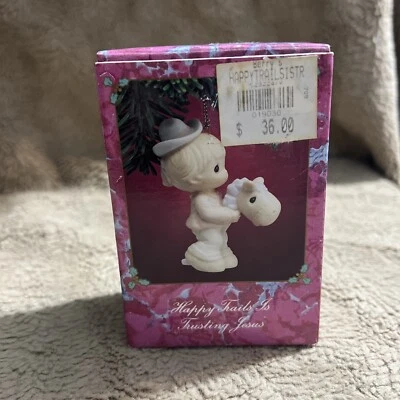 New Vtg  1991 Precious Moments "Happy Trails is Trusting Jesus" 523224 Retired - Изображение 1 из 4