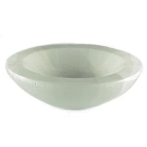 CARVED - 3 inch SATIN SPAR SELENITE Crystal Charging Bowl with Description Card - Picture 1 of 3