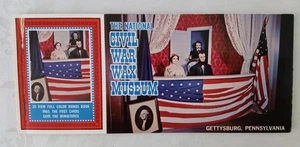 Bürgerkrieg Wachsfigurenkabinett Postkarten Set - Gettysburg PA - Bild 1 von 2
