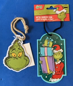 RUZ NEW GRINCH Metal GRINCH w/Gifts & Grinch Head Signs/Ornaments - Picture 1 of 4