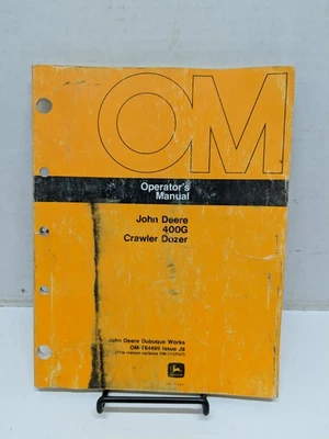 John Deere Modelo 400G Topadora sobre Orugas Manual del Propietario Operador OMT84499 Edición J8 Foto 1 de 4