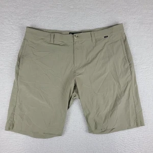 Travis Mathew Shorts Mens 40 Beige 10" Inseam Casual Chino Performance Golf - Picture 1 of 11