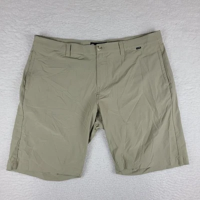 Travis Mathew Shorts Mens 40 Beige 10" Inseam Casual Chino Performance Golf - Image 1 of 4