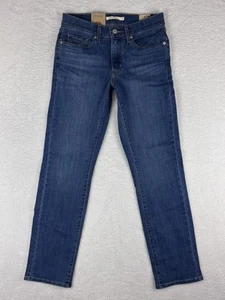 Pantalones de mezclilla rectos clásicos para mujer Levi's azules tiro medio talla 27 - Imagen 1 de 17