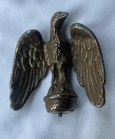Metal Eagle Flag Pole Finial 3 Inches High Cover
