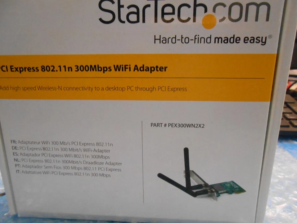 StarTech PEX300WN2X2 802.11n Wireless N PCI Express x1 Wireless Card - Image 1 of 4