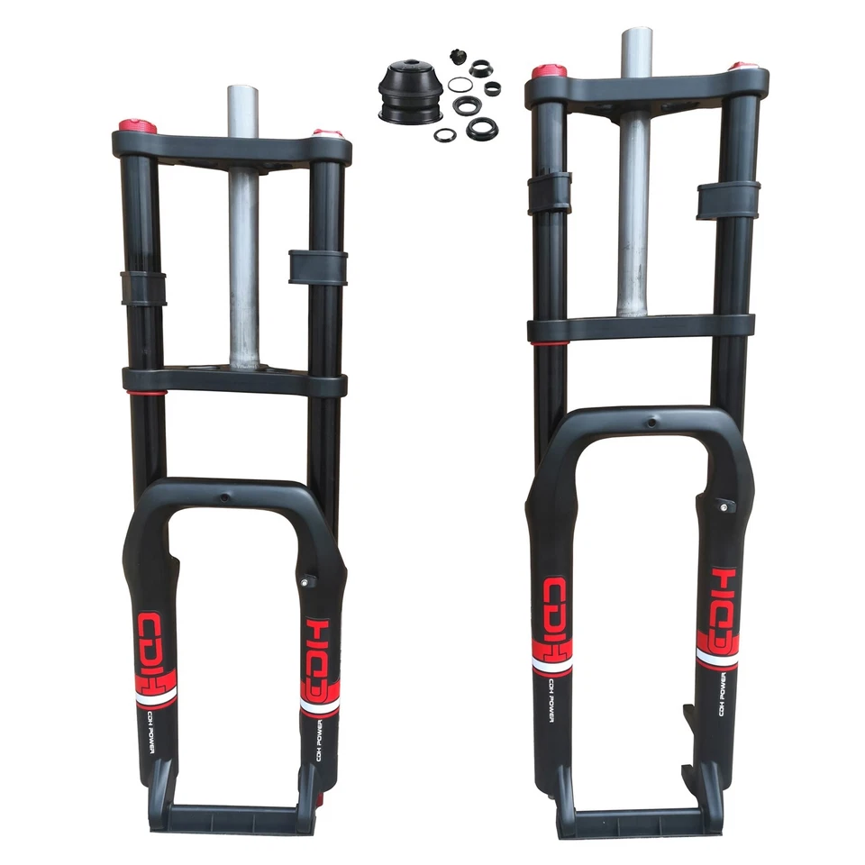 4.0" Fat Tire Fork for 20"/26" Bike, Bicycle Air Press Suspension Fork/E-Bike - Image 1 of 1