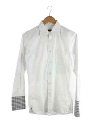 Camisa manga larga BURBERRY BLACK LABEL 38 algodón WHT Foto 1 de 4