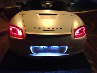 Porsche Boxster 987 Cayman LED Tail Lights RED CLEAR 2005 to 2008 - Image 1 of 4