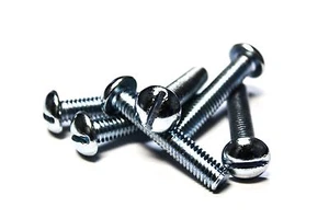 (1000) 5/16 x1-3/4" Machine Screws - Round Head (Slotted) - Zinc - Picture 1 of 1