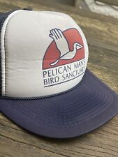 COOL Vintage  PELICAN MAN'S BIRD SANCTUARY FLORIDA Trucker hat RARE