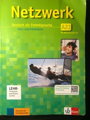 Netzwerk A2.1 German Language Learning Book with Audio CDS - Good Condition - Image 1 of 3