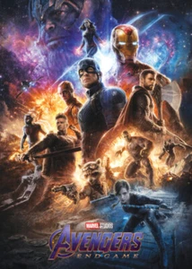 AVENGERS ENDGAME Movie - Promo Card 8 - Iron Man Captain America Hulk Thor - Picture 1 of 2