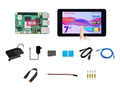 Raspberry Pi 5 2GB/4GB/8GB Display Kit Waveshare Accessory Heat Sink, PI Display - Image 1 of 4