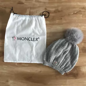 Moncler BOBBLE HAT, wool kashmir blend, grey, one size - Bild 1 von 6