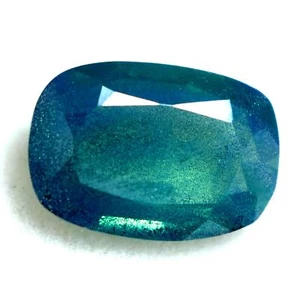2.15 Ct Bi-Color Sapphire Certified Cushion Sparkling Tanzania Treated Gemstone - Bild 1 von 4