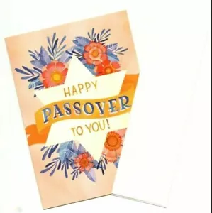 Passover Greeting Card Happy Warm Wish Wising Judaica Jewish Holiday Card Gift - Picture 1 of 5