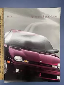 Folleto de concesionario de 12 páginas cupé de neón Plymouth 1999 vintage como nuevo - Imagen 1 de 5
