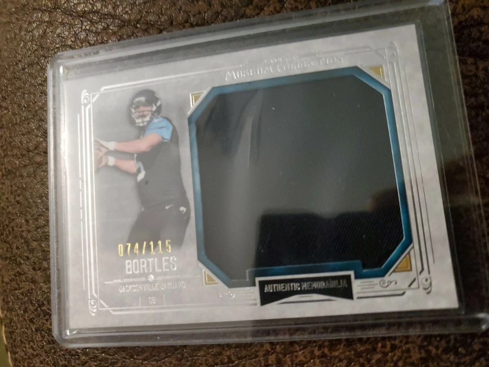 2014 TOPPS MUSEUM COLLECTION JUMBO RELIC BLAKE BORTLES JACKSONVILLE JAGUARS UCS - Image 1 of 2