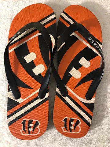 cincinnati bengals NFL Flip Flops Size 10.5 Cover