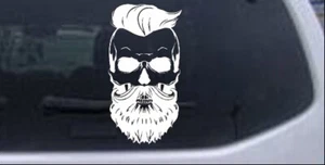 Beard Skull Car or Truck Window Laptop Decal Sticker - Picture 1 of 32
