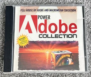 POWER ADOBE COLLECTION Photoshop 5.5 Macromedia Dreamweaver Flash FreeHand PC - Picture 1 of 5