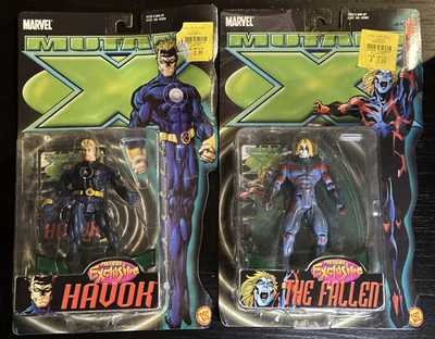 Toybiz Marvel Mutant X 2001 2 figuras Havok y el Arcángel Caído - Sellado Foto 1 de 4