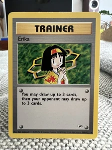 Erika Gym Heroes 100/132 Excellent - Near Mint Rare Non Holo Pokemon Karte 2000 - Bild 1 von 2