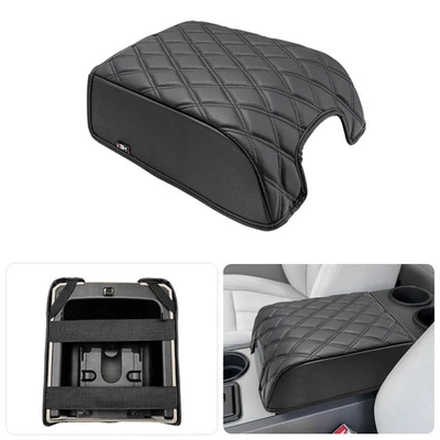 Center Console Lid Armrest Cover Black fit Ford Expedition Bucket Seat 2007-2017 Foto 1 de 4