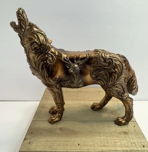 WESTLAND GIFTWARE CALL OF THE WOLF GOLDEN Wolf 14126 - Picture 1 of 7