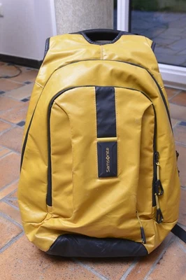 🟡 Samsonite Paradiver LaptopRücksack Reisetasche gelb Gr. L+ leicht wasserdicht - Bild 1 von 4