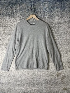 Vince Sweater Mens Medium Gray 100% Cashmere Crewneck Pullover Soft Knit Luxury - Picture 1 of 6
